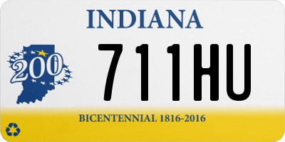 IN license plate 711HU