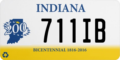 IN license plate 711IB