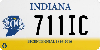 IN license plate 711IC