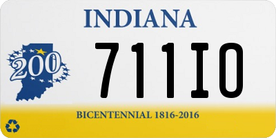 IN license plate 711IO