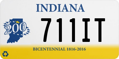 IN license plate 711IT