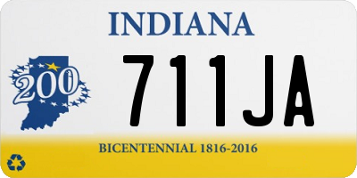 IN license plate 711JA