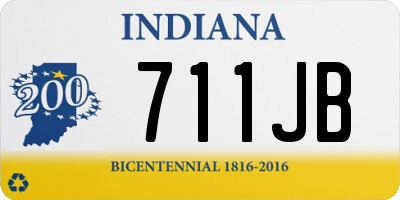 IN license plate 711JB