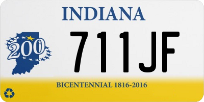 IN license plate 711JF