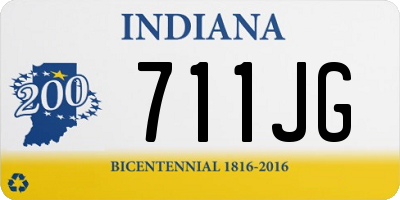 IN license plate 711JG