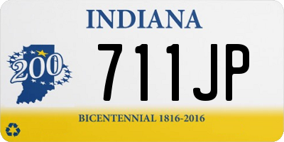 IN license plate 711JP