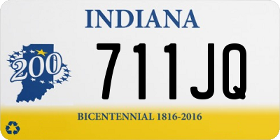 IN license plate 711JQ