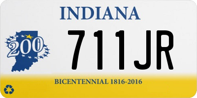 IN license plate 711JR