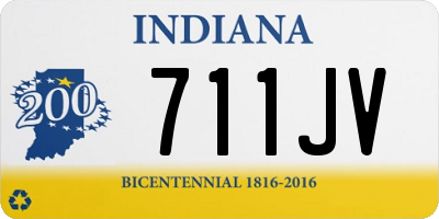 IN license plate 711JV