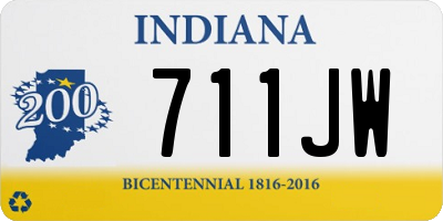 IN license plate 711JW