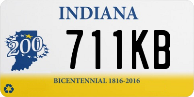 IN license plate 711KB