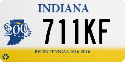 IN license plate 711KF