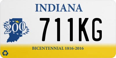 IN license plate 711KG