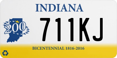 IN license plate 711KJ