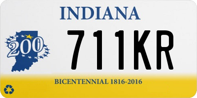 IN license plate 711KR