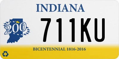 IN license plate 711KU