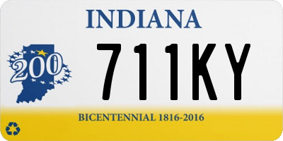 IN license plate 711KY