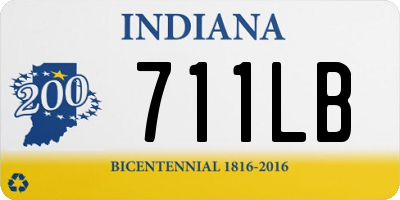 IN license plate 711LB