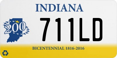 IN license plate 711LD