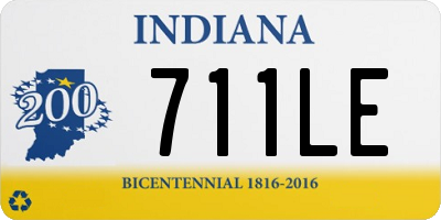 IN license plate 711LE