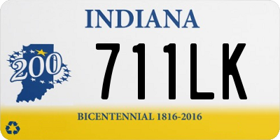 IN license plate 711LK