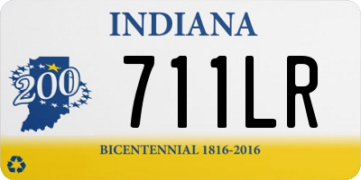 IN license plate 711LR