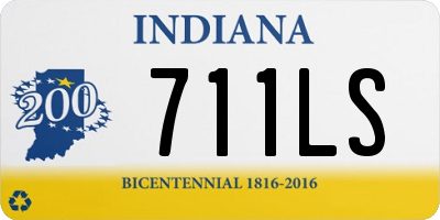 IN license plate 711LS