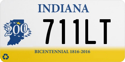 IN license plate 711LT