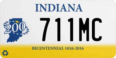 IN license plate 711MC