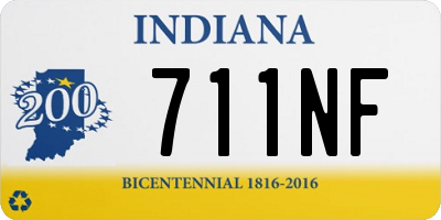 IN license plate 711NF