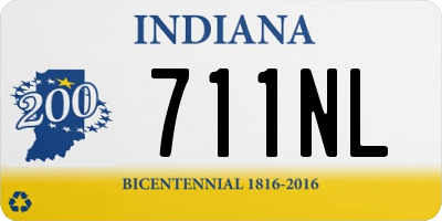 IN license plate 711NL