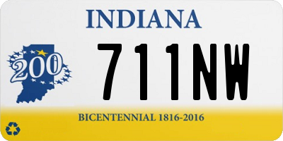 IN license plate 711NW