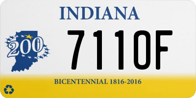 IN license plate 711OF