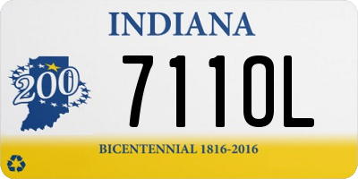 IN license plate 711OL