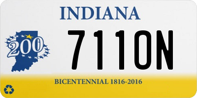 IN license plate 711ON