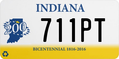 IN license plate 711PT