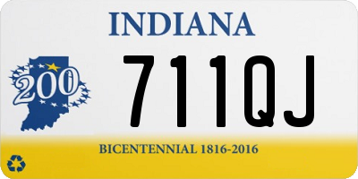 IN license plate 711QJ