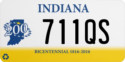 IN license plate 711QS