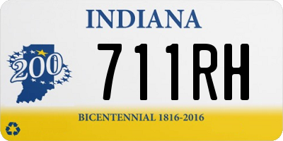 IN license plate 711RH