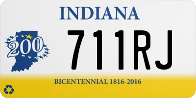 IN license plate 711RJ