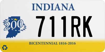 IN license plate 711RK