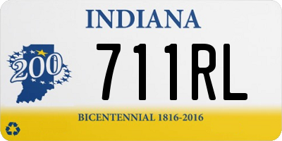 IN license plate 711RL