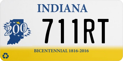 IN license plate 711RT