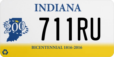 IN license plate 711RU