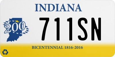 IN license plate 711SN