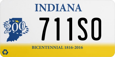 IN license plate 711SO