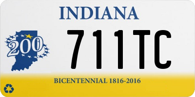 IN license plate 711TC