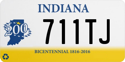 IN license plate 711TJ