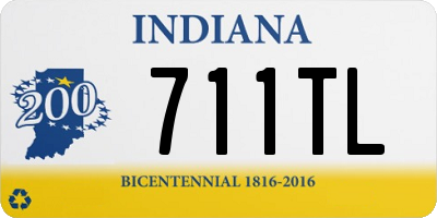 IN license plate 711TL