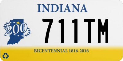 IN license plate 711TM